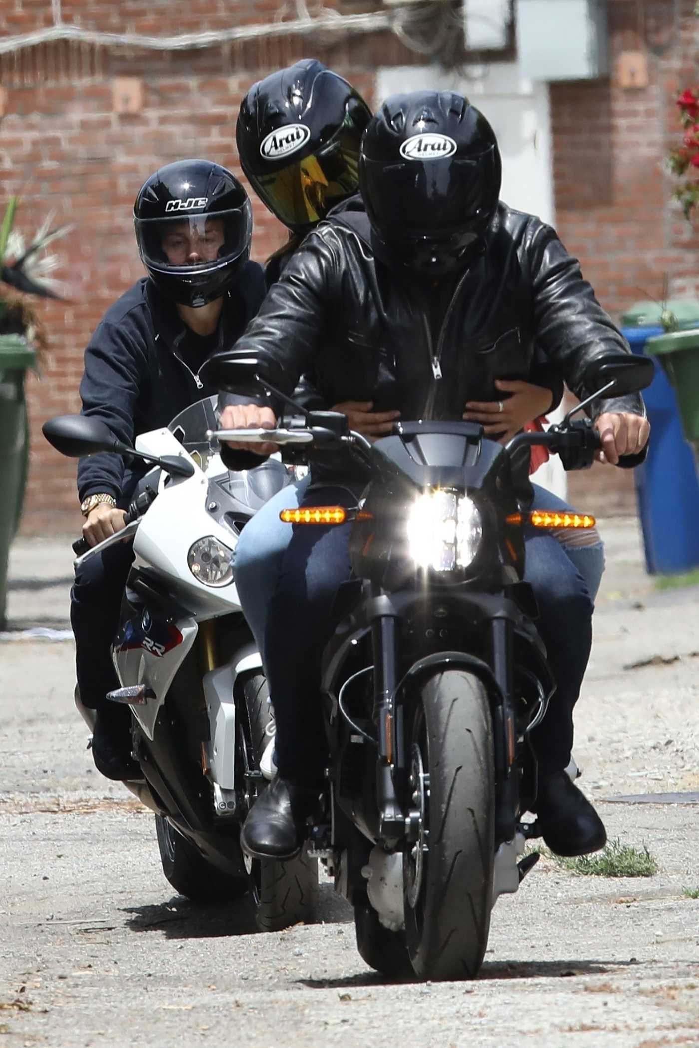 Ben Affleck Tooks a Ride on His Sleek Black Harley-Davidson Motorcycle Out with Ana de Armas in Los Angeles 06/02/2020