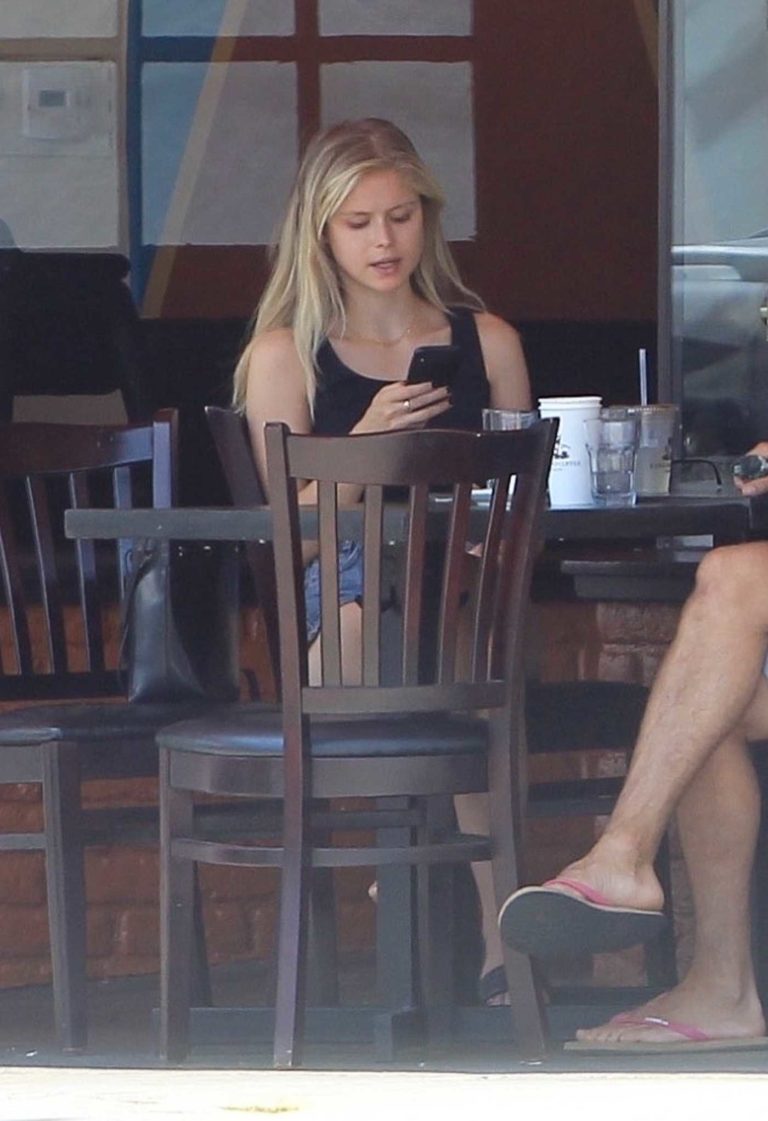Erin Moriarty in a Black Tank Top