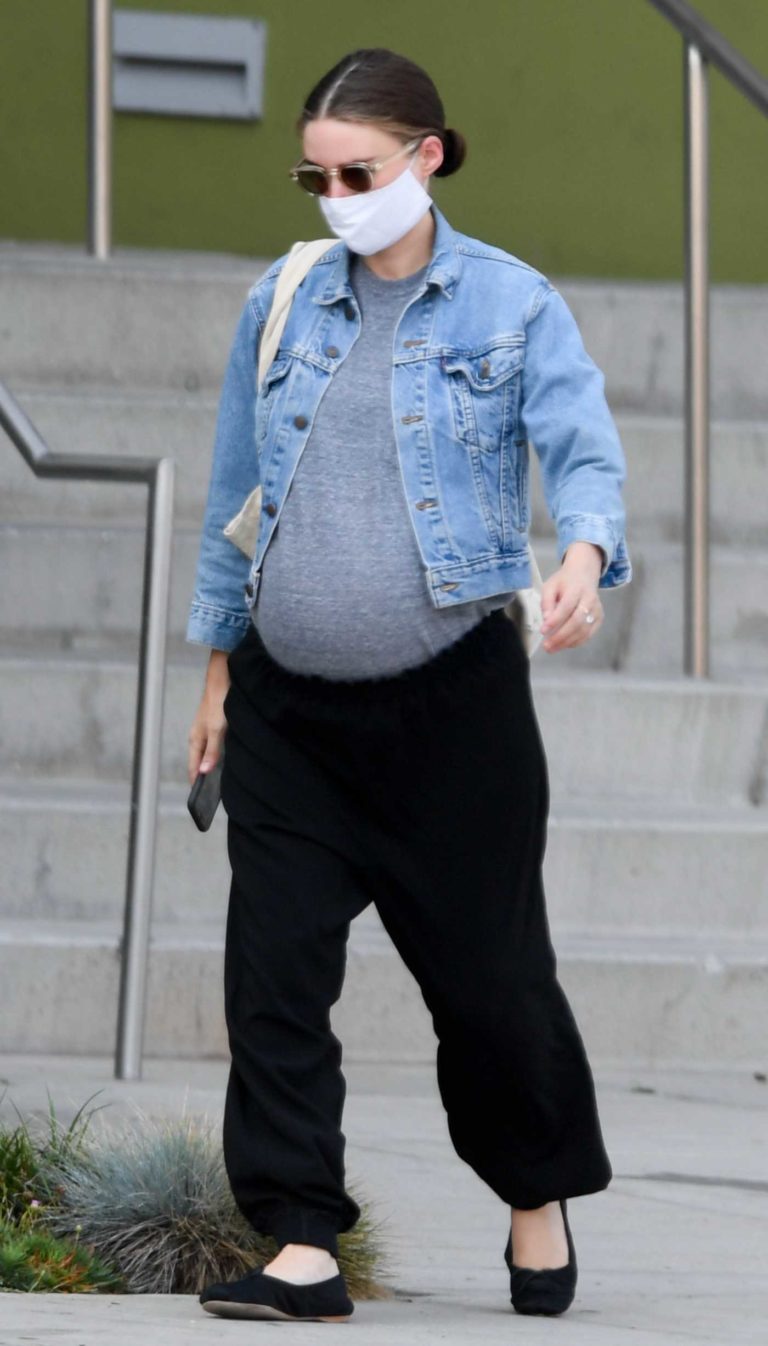 Rooney Mara in a Blue Denim Jacket