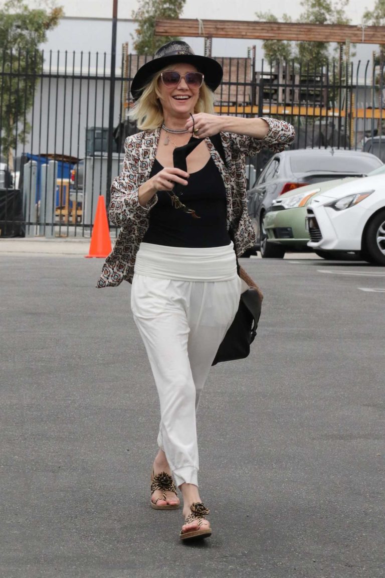 Anne Heche in a White Pants
