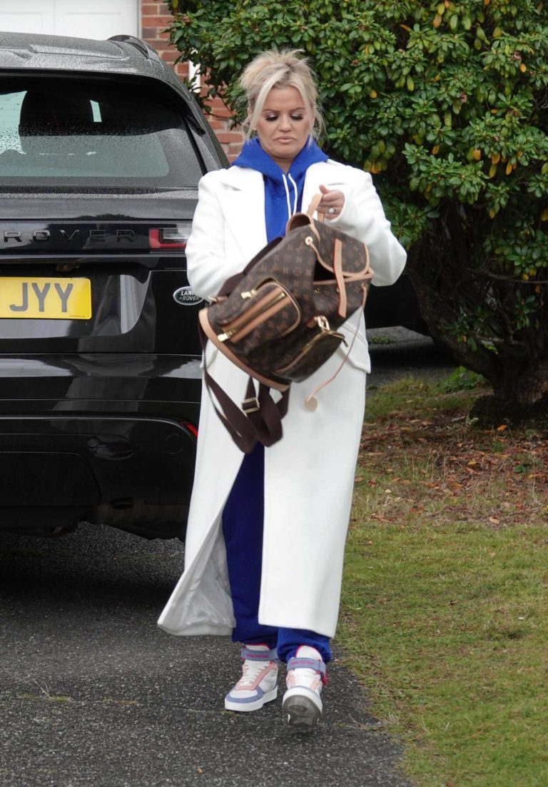 Kerry Katona in a White Coat