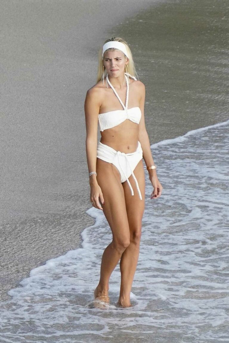 Devon Windsor in a White Bikini