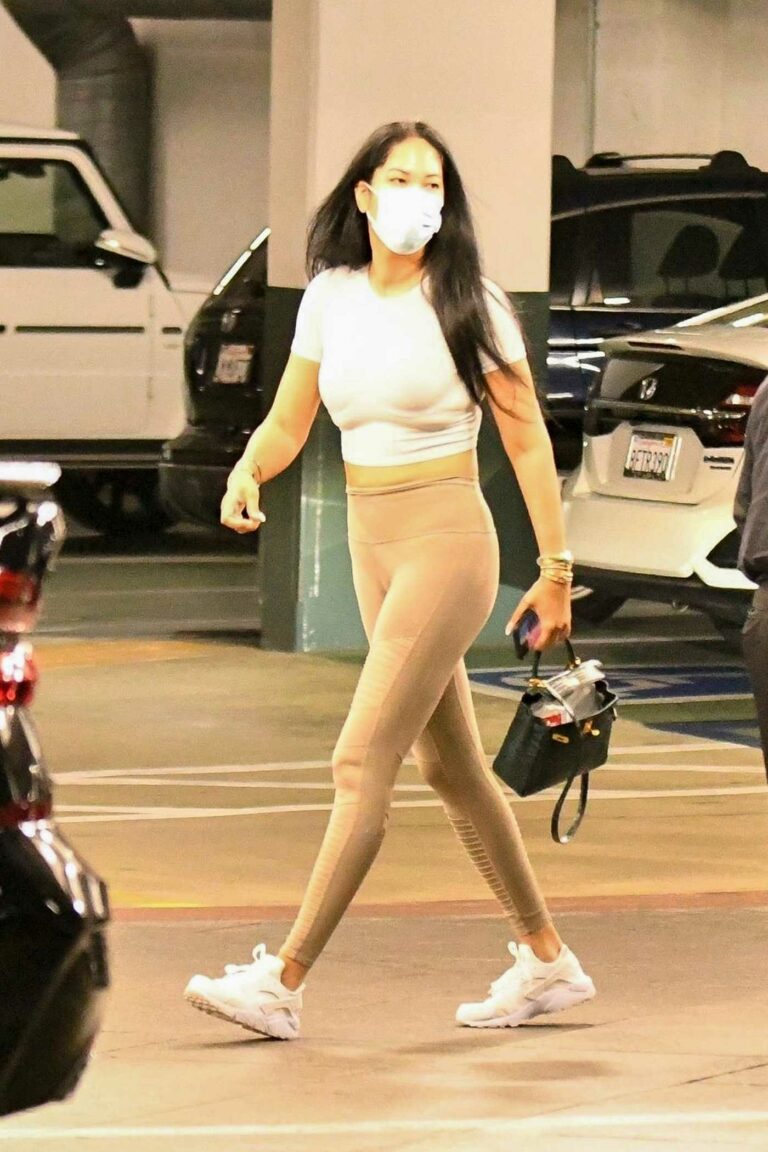 Kimora Lee Simmons in a Protective Mask