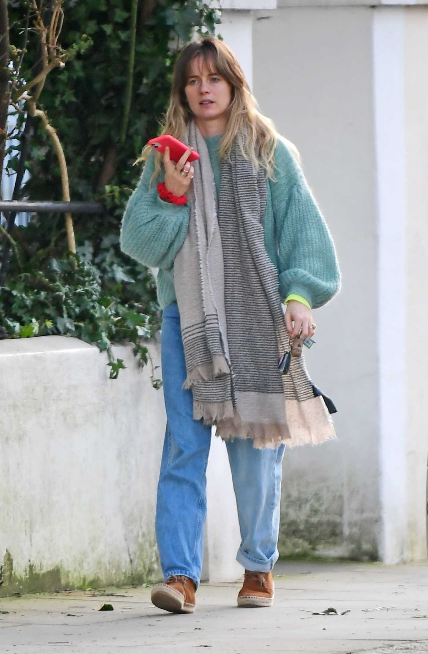 Cressida Bonas in a Sea-Green Sweater Was Seen Out in Notting Hill 02/20/2021
