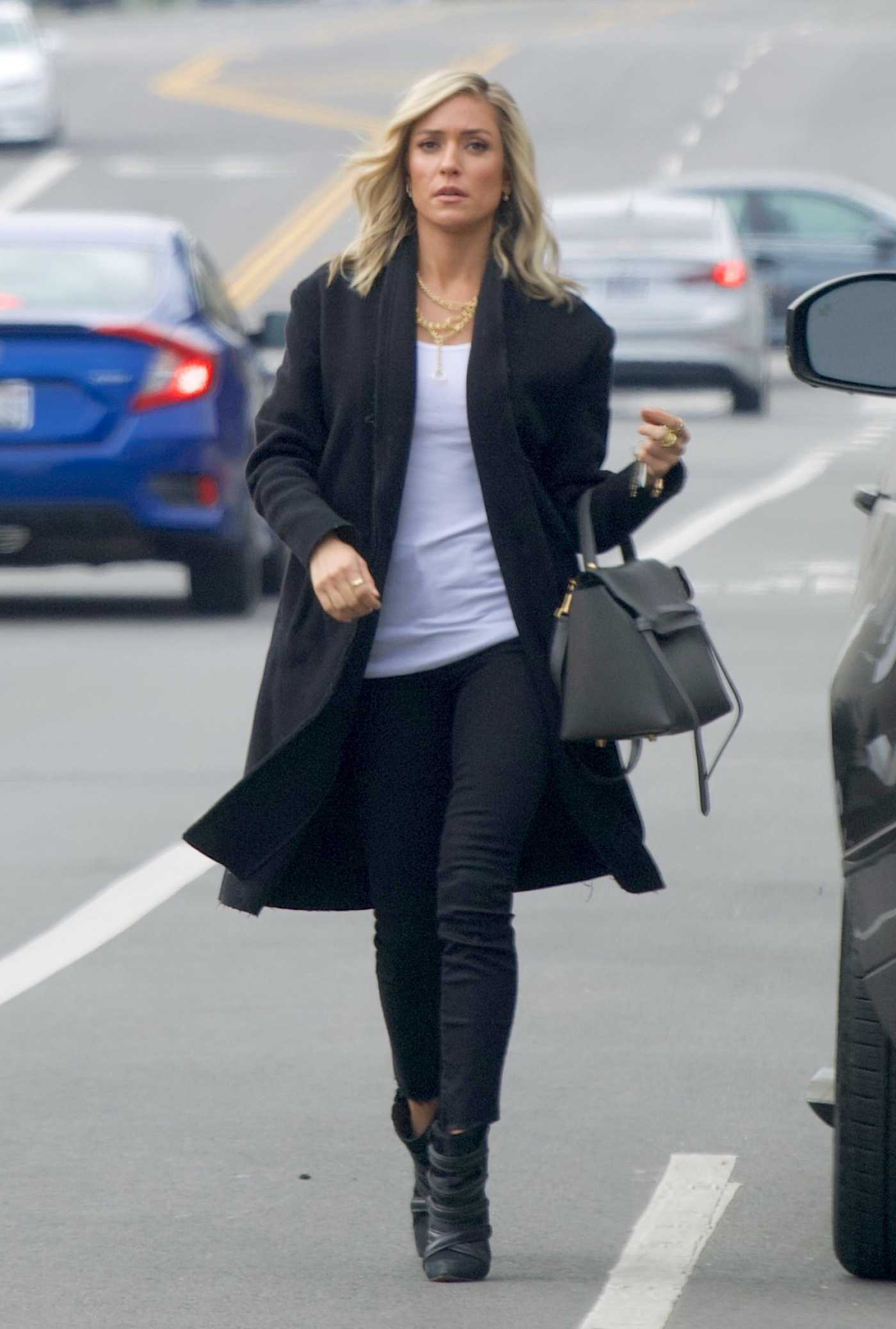 Kristin Cavallari in a Black Coat Was Spotted Out with Jeff Dye in Studio City 02/12/2021