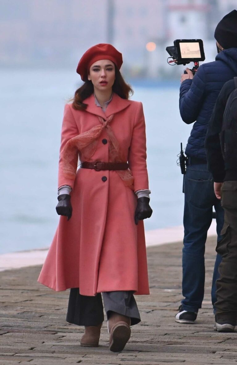 Matilda de Angelis in a Red Coat