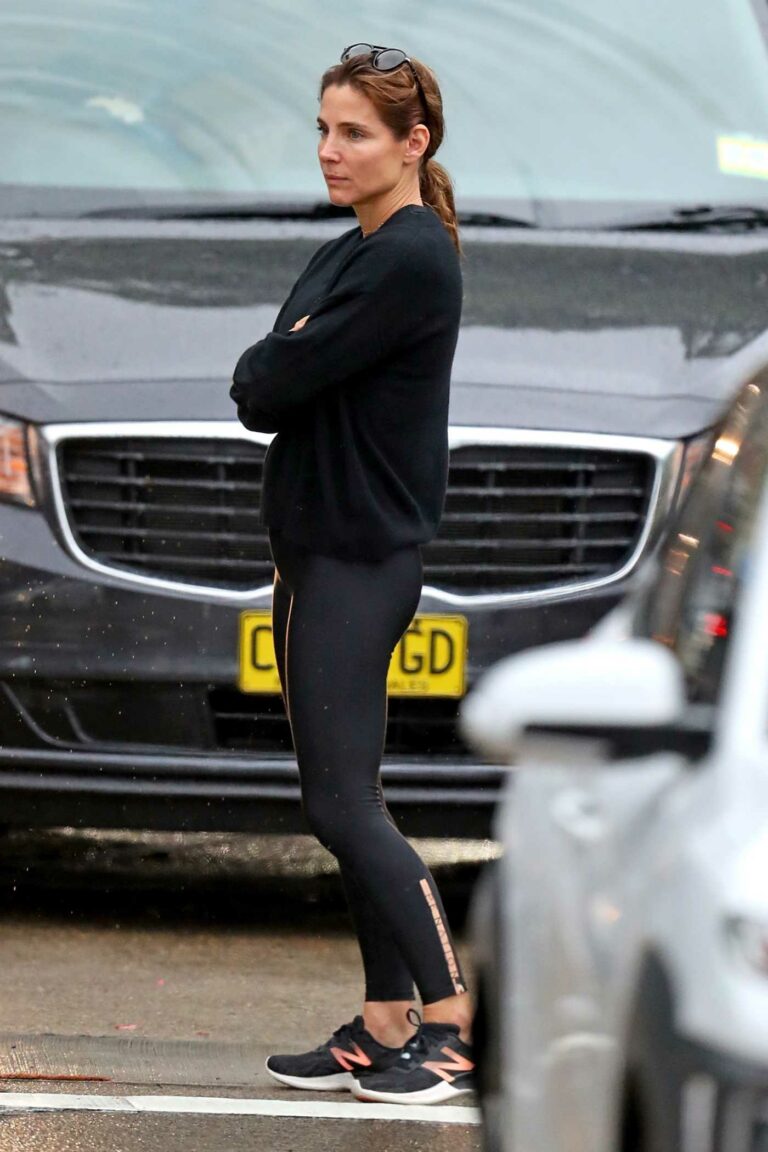 Elsa Pataky in a Black Outfit