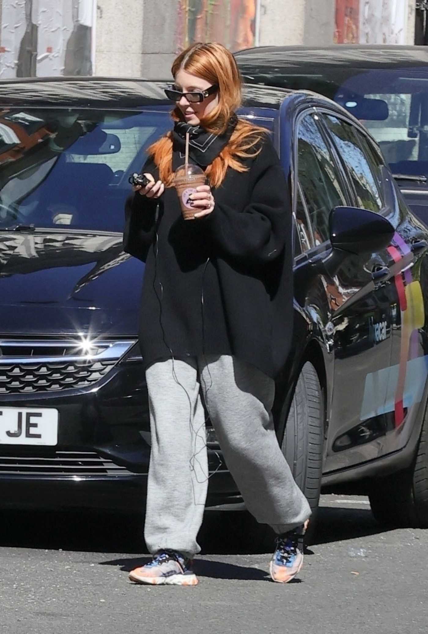 Stacey Dooley in a Grey Sweatpants Was Seen After Appearing on Radio 5Live in London 04/18/2021