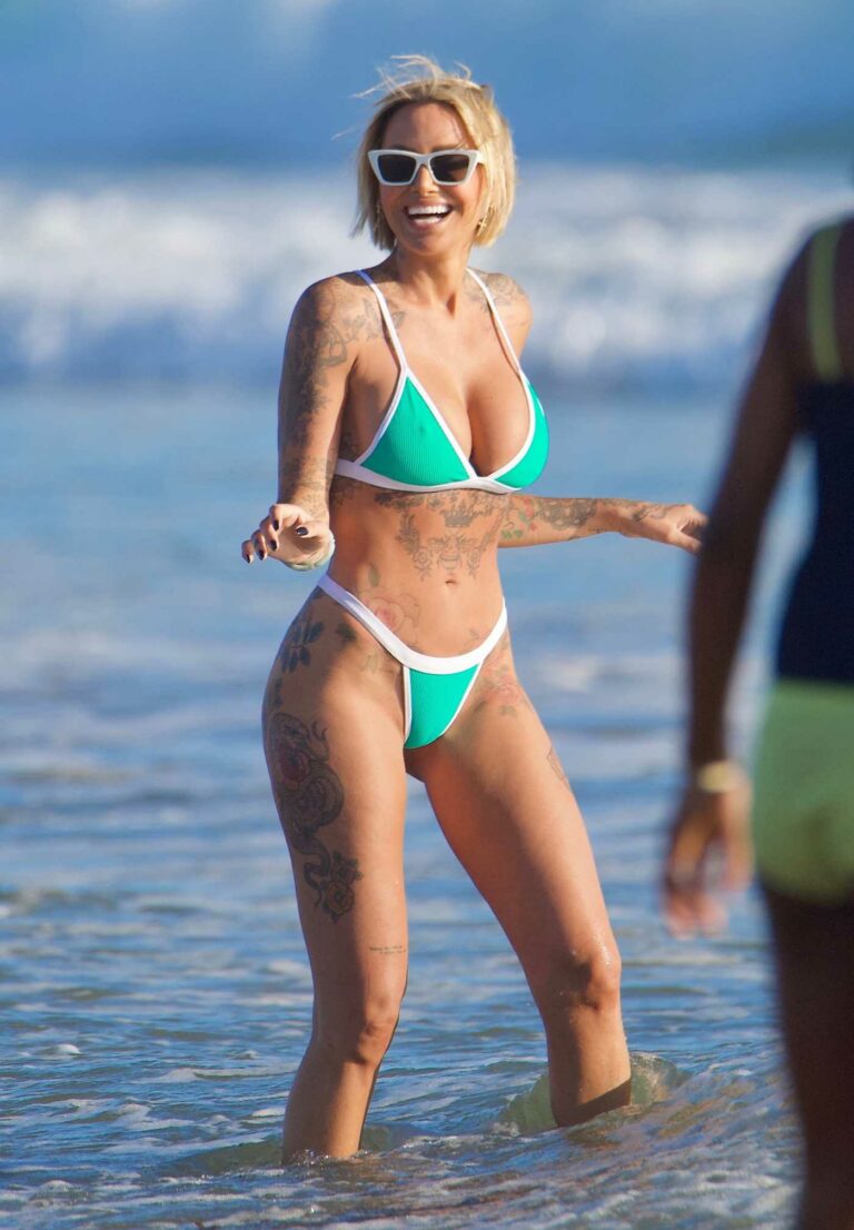 Tina Louise in a Green Bikini