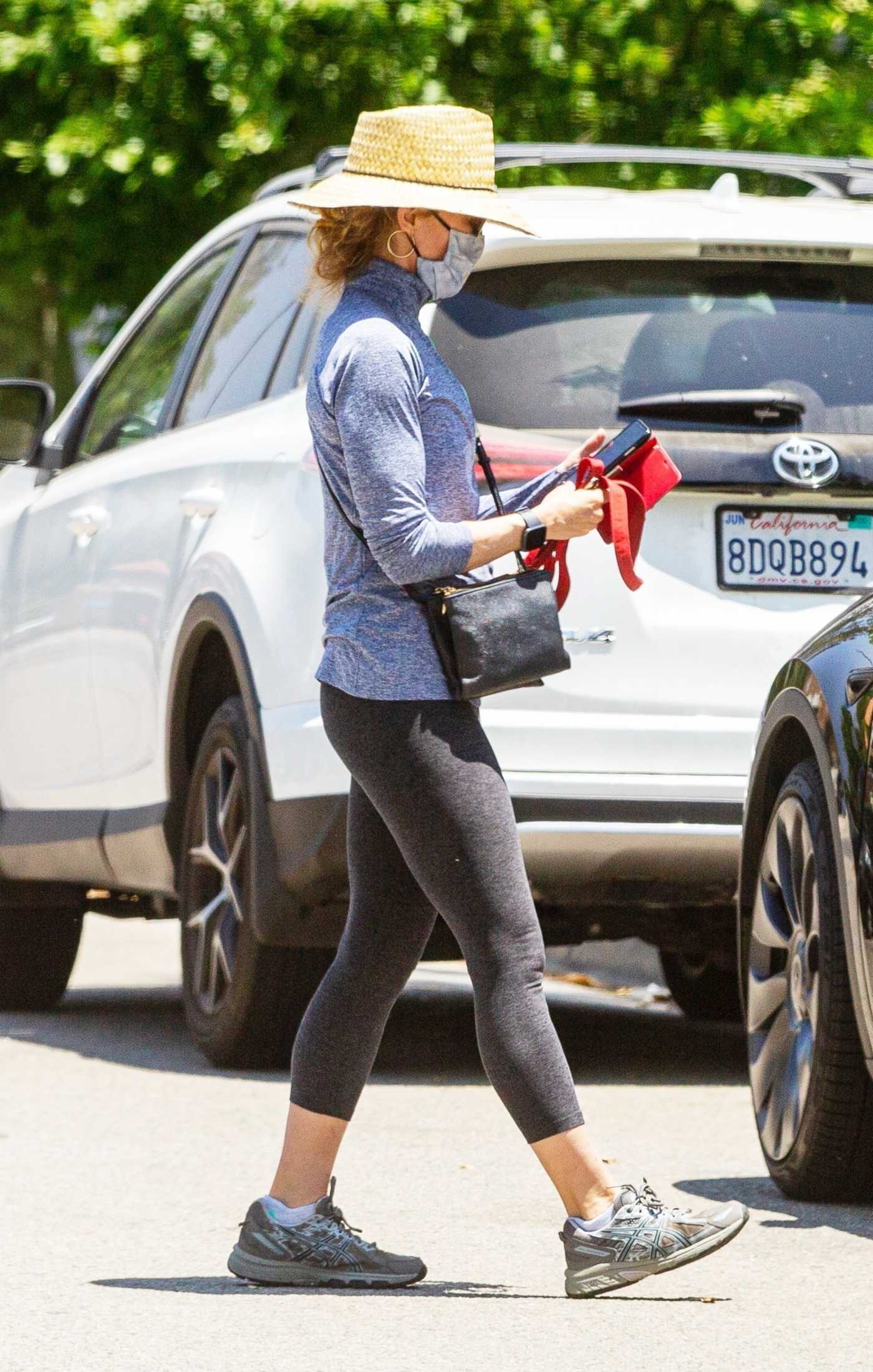 Felicity Huffman in a Black Leggings Was Seen Out in Los Angeles 05/31/2021