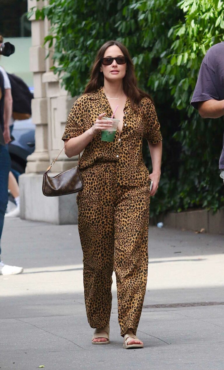 Kacey Musgraves in an Animal Print Suit