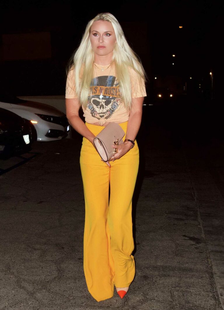 Lindsey Vonn in a Yellow Pants