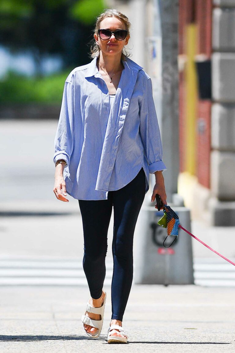 Naomi Watts in a Blue Shirt