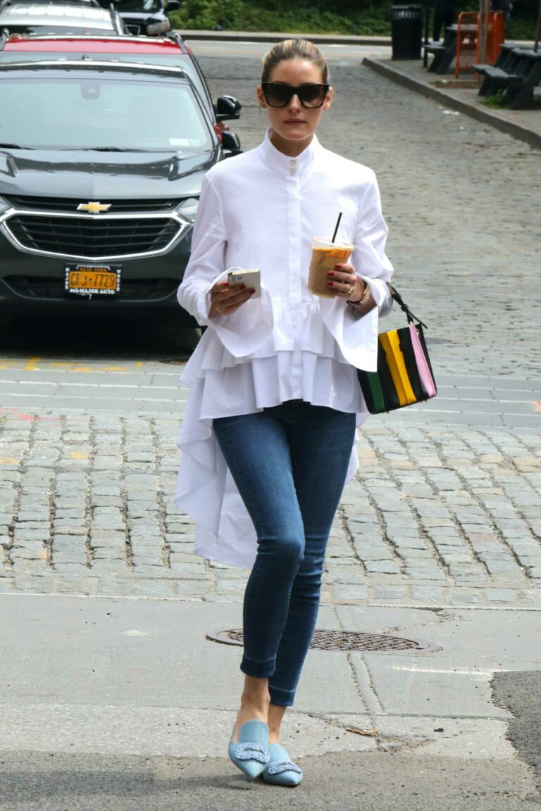 Olivia Palermo in a White Blouse