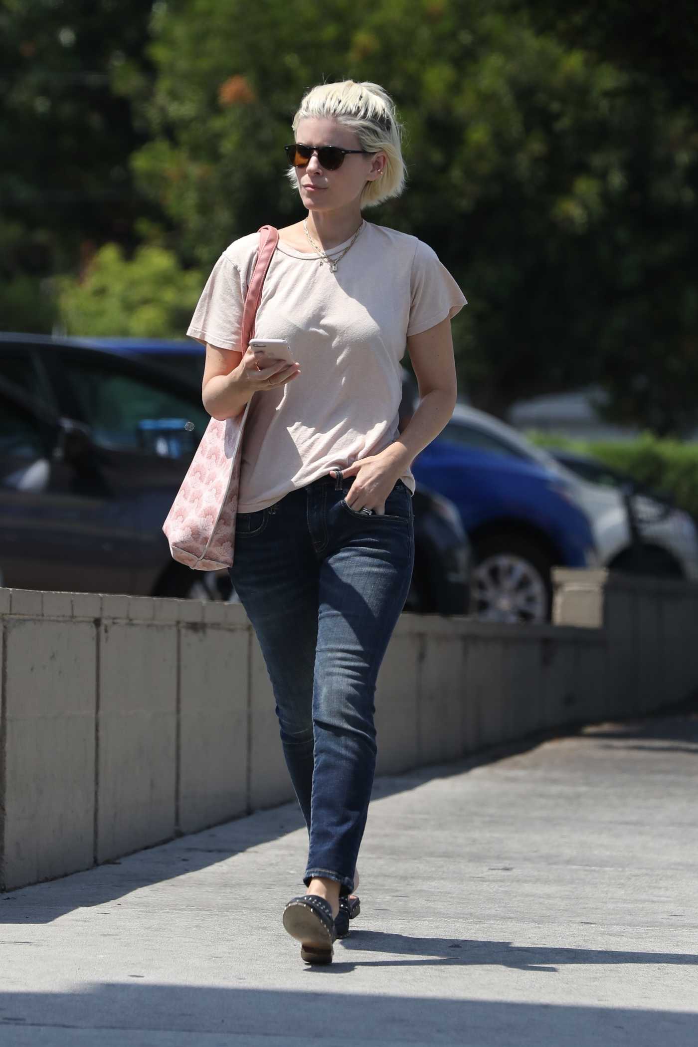 Kate Mara in a Beige Jacket Was Seen Out with a Friend in Los Feliz 06