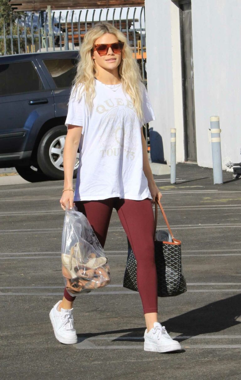 Witney Carson in a White Tee