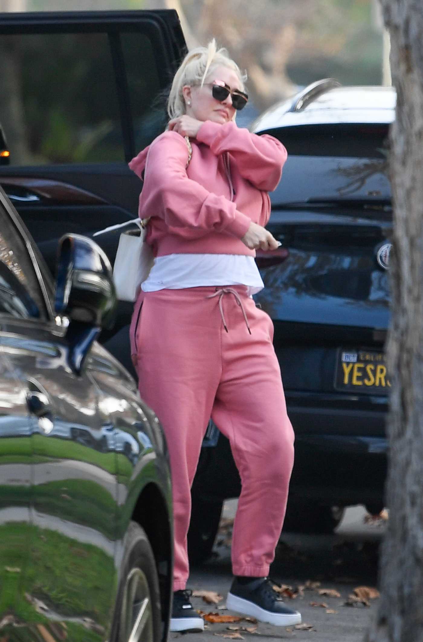 Erika Jayne in a Pink Sweatsuit Was Seen Out in Los Angeles 11/09/2021