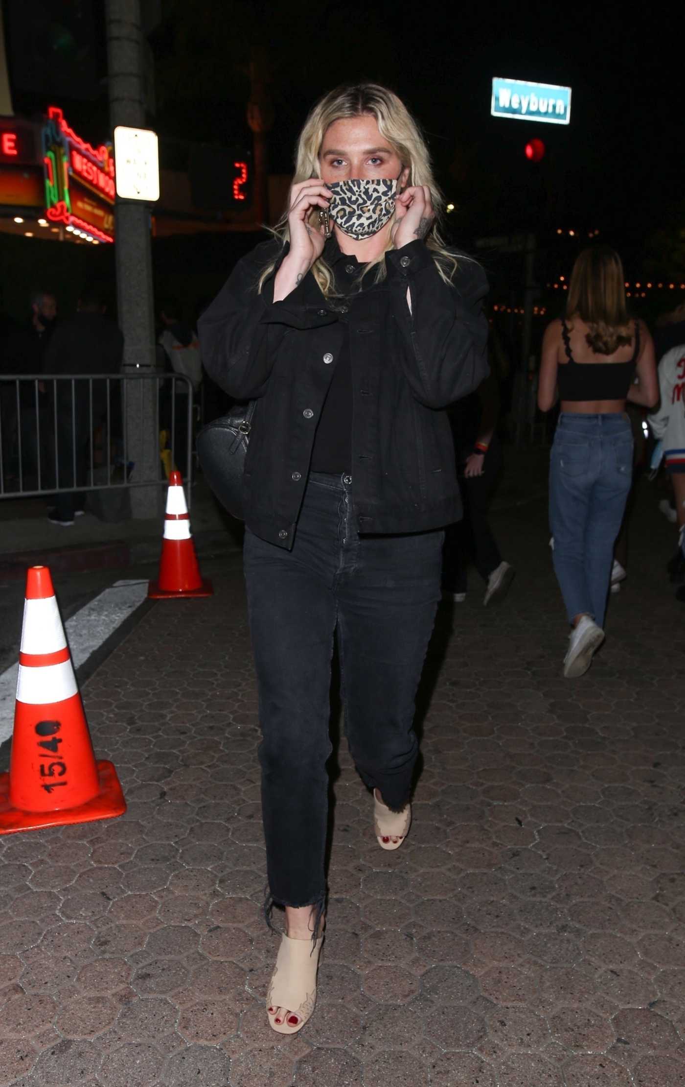 Kesha Arrives at the Licorice Pizza Screening at The Fox Theatre in Westwood 11/20/2021