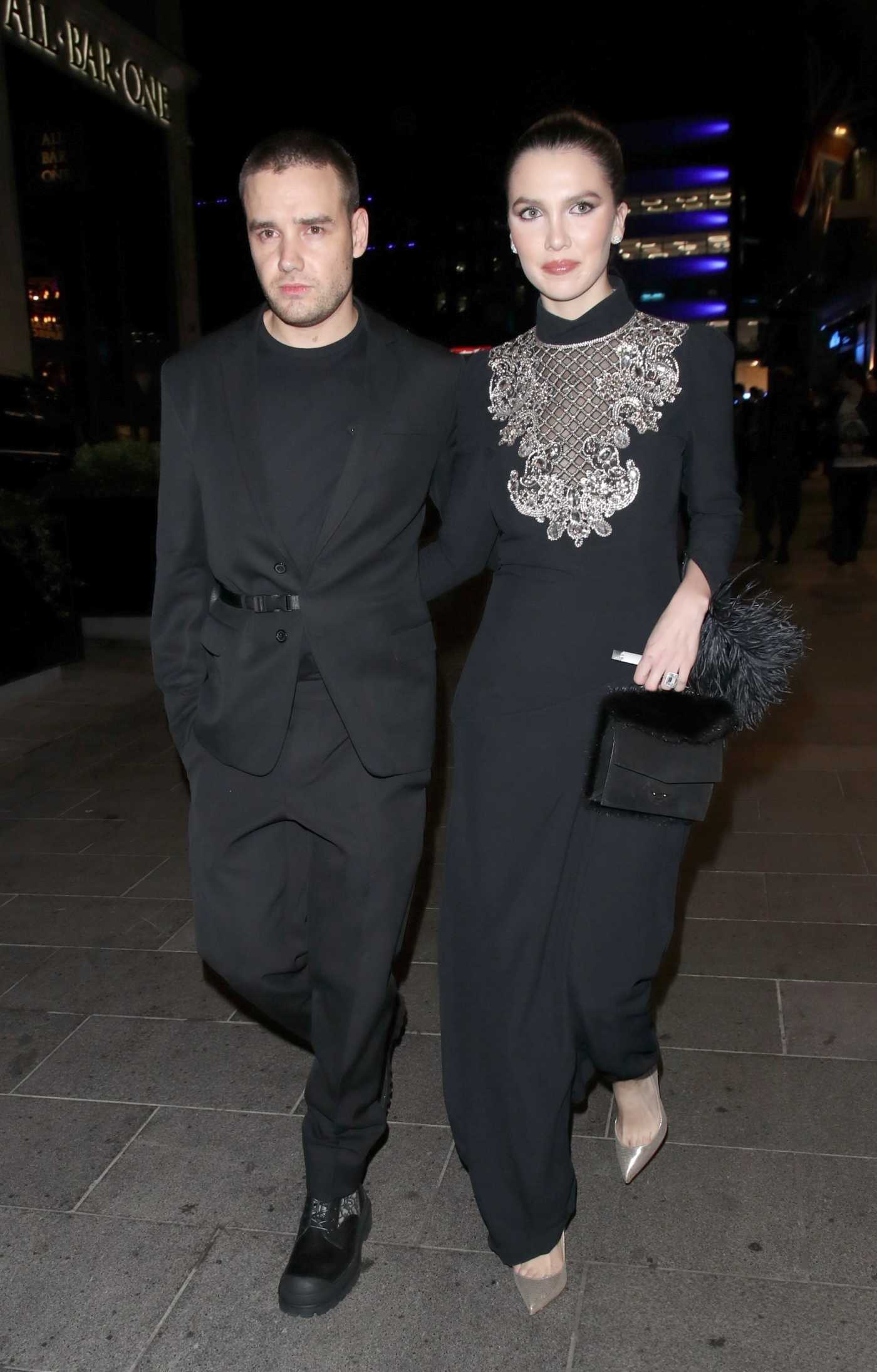 Liam Payne in a Black Suit Leaves George Tabor King’s Birthday Party with Maya Henry at the Londoner Hotel in London 11/06/2021