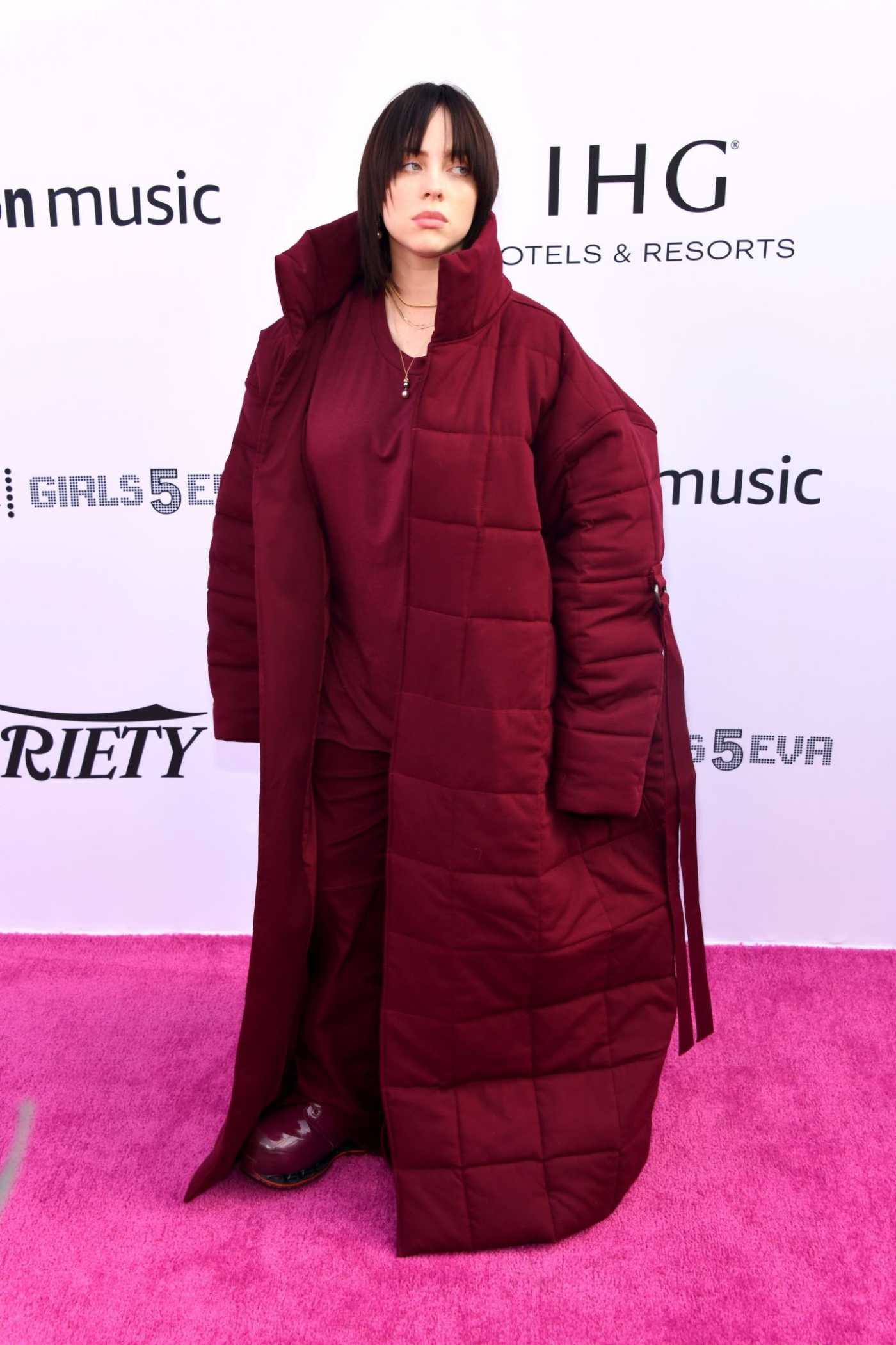 Billie Eilish Attends Variety's Hitmakers Brunch in Los Angeles 12/04/2021