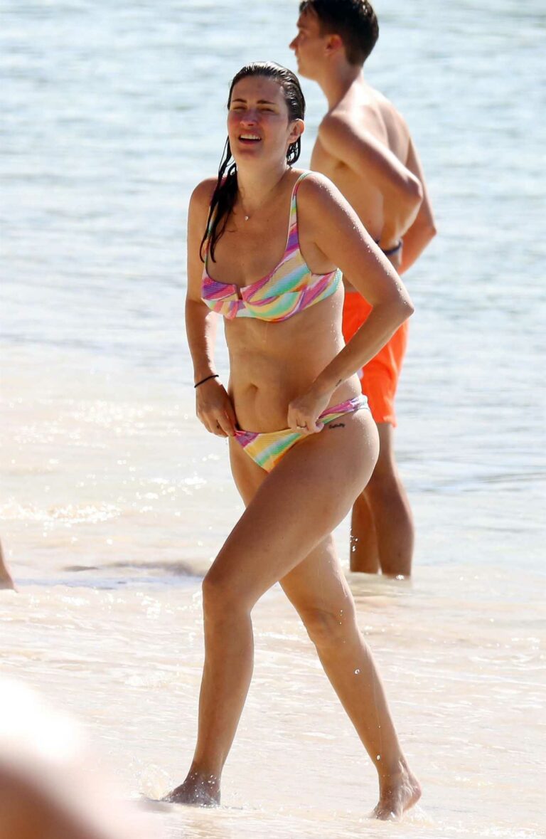 Rhea Durham in a Colorful Bikini