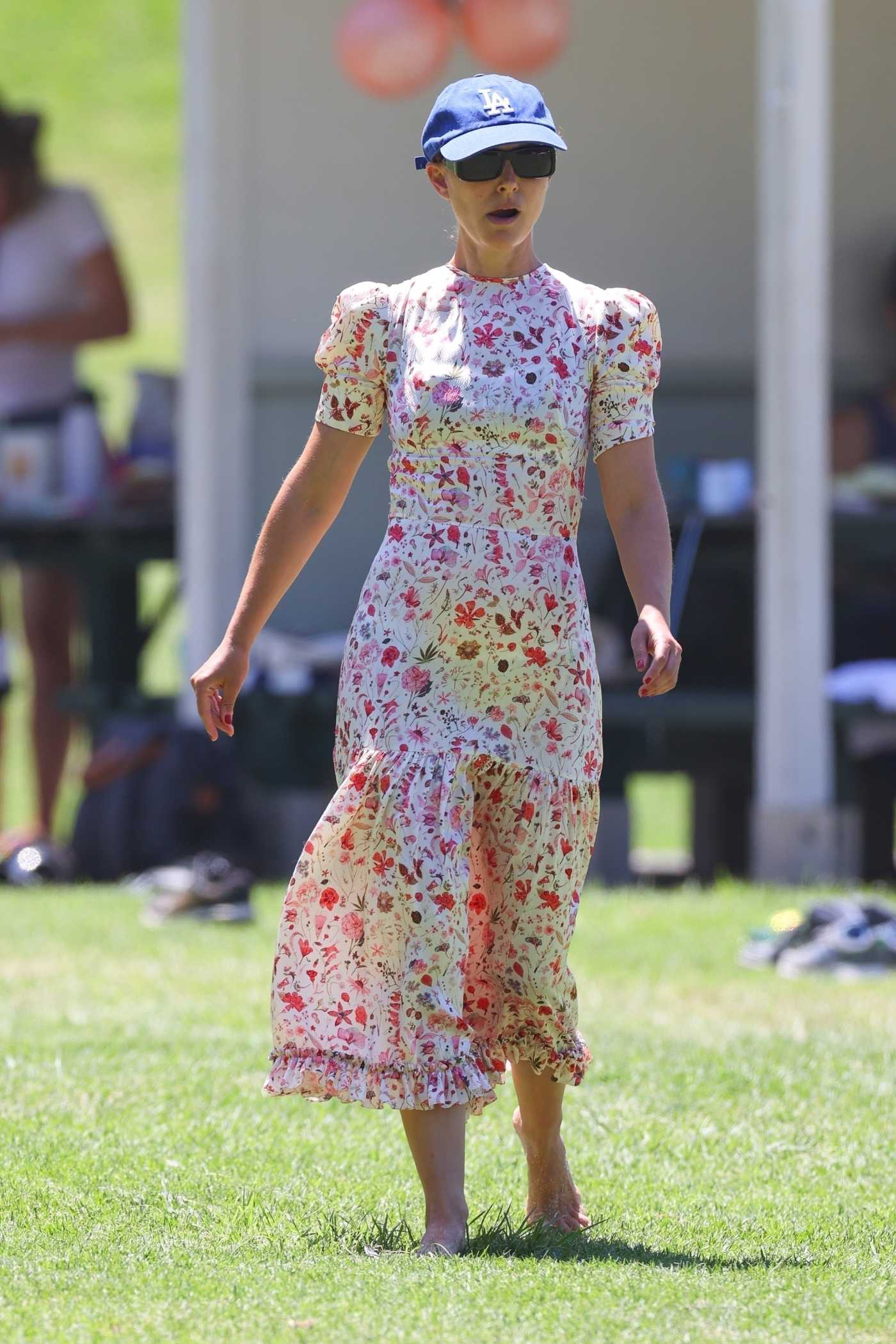 Natalie Portman in a Floral Dress Was Seen Out in Sydney 02/20/2022