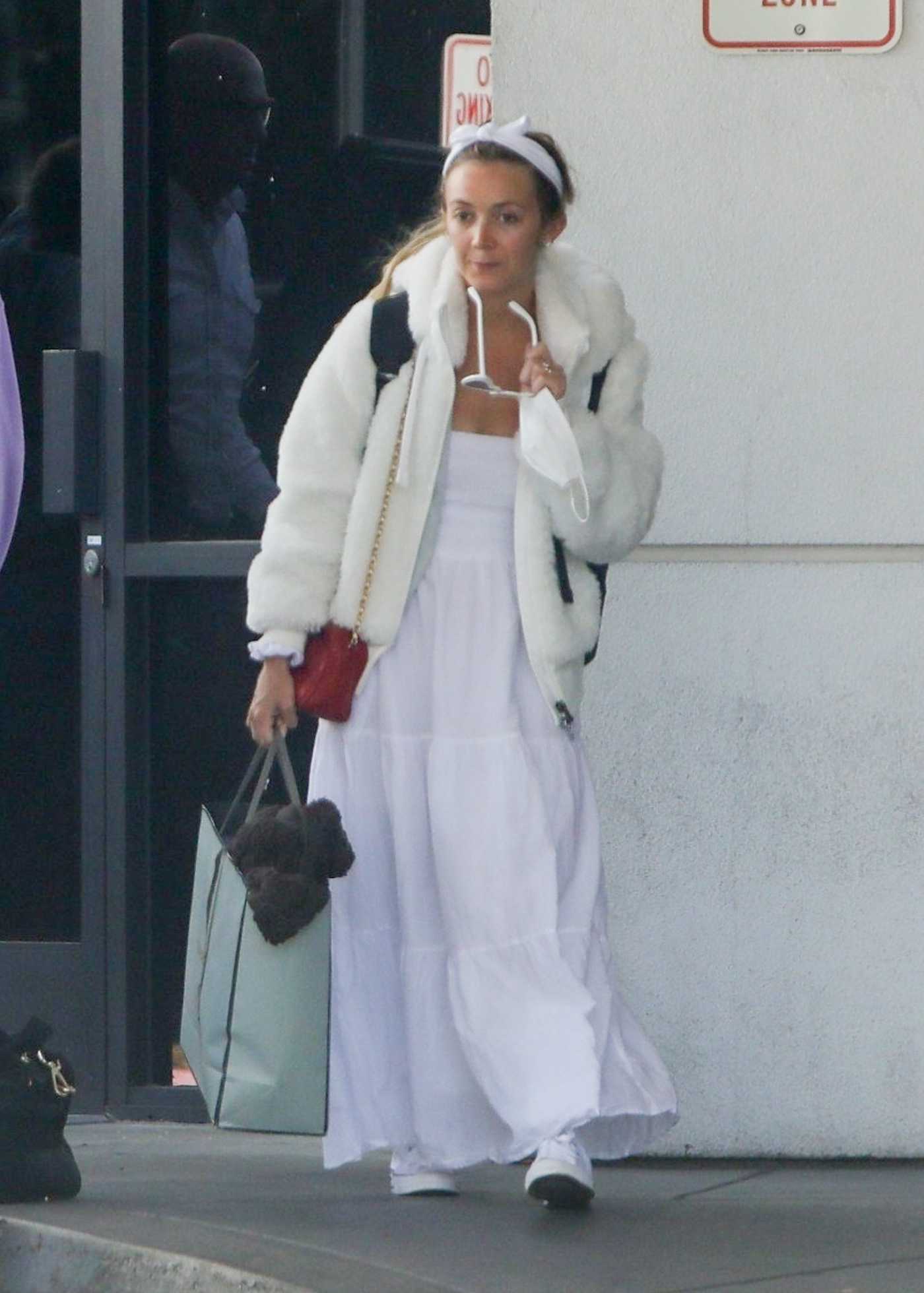 Billie Lourd in a White Dress Was Seen Out in Los Angeles 03/16/2022