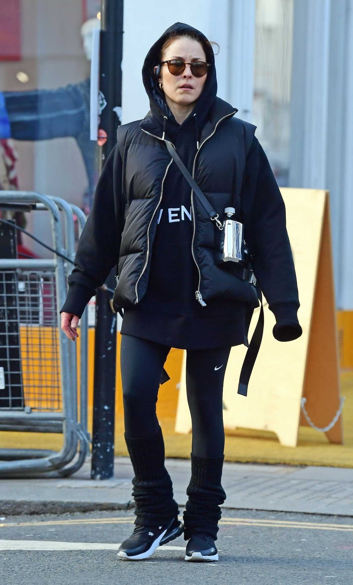 Noomi Rapace in a Black Outfit Was Seen Out in Notting Hill in London 03/03/2022
