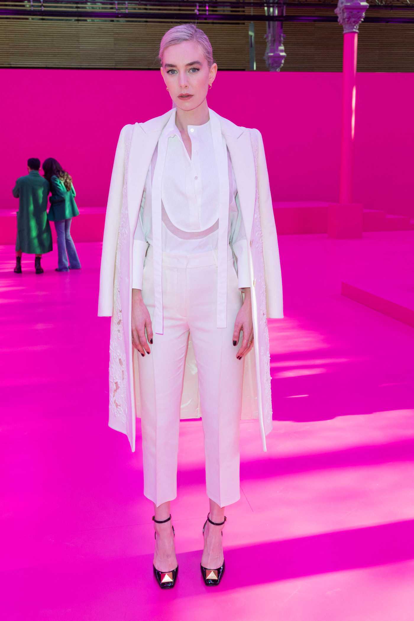 Vanessa Kirby Attends 2022 Valentino Womenswear Fashion Show During the Paris Fashion Week in Paris 03/06/2022