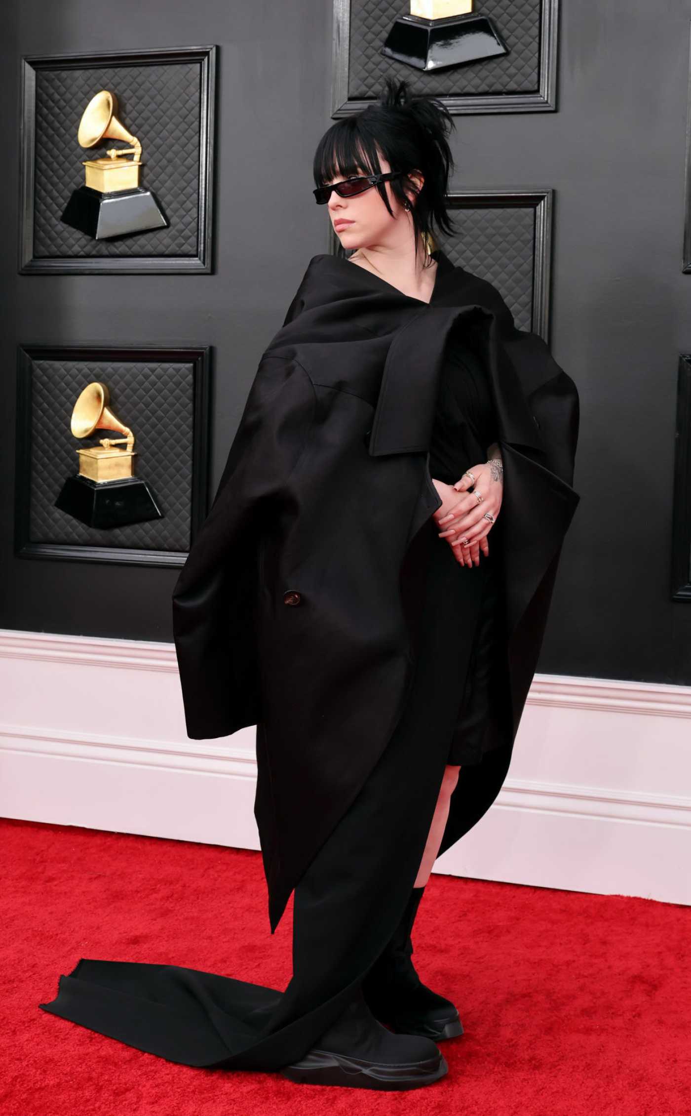 Billie Eilish Attends the 64th Annual Grammy Awards at the MGM Grand Garden Arena in Las Vegas 04/03/2022