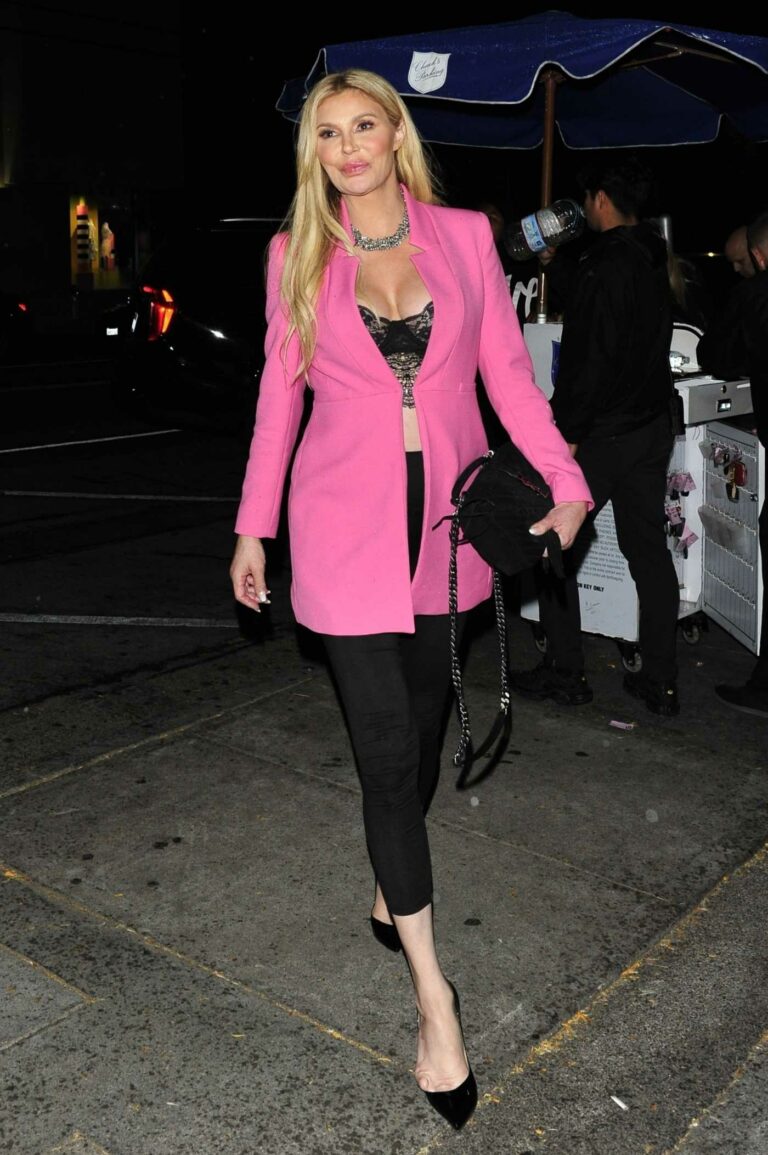 Brandi Glanville in a Pink Blazer