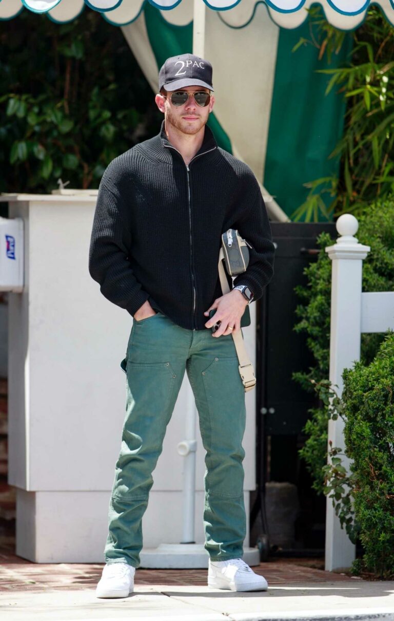 Nick Jonas in a White Sneakers