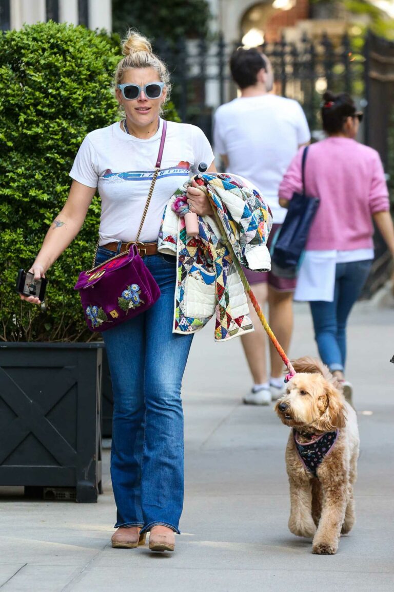 Busy Philipps in a White Tee