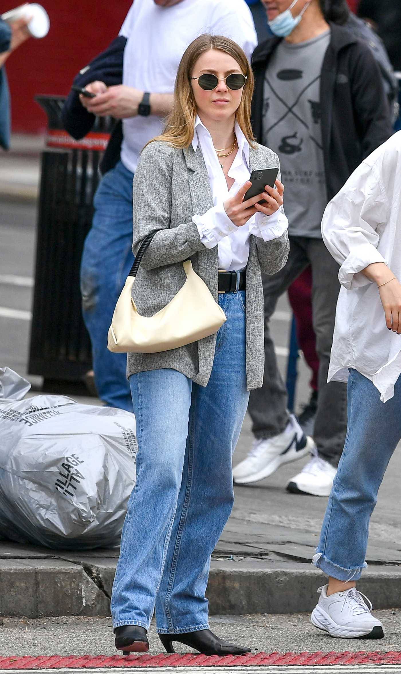 Julianne Hough in a Grey Blazer Was Seen Out in New York 05/13/2022