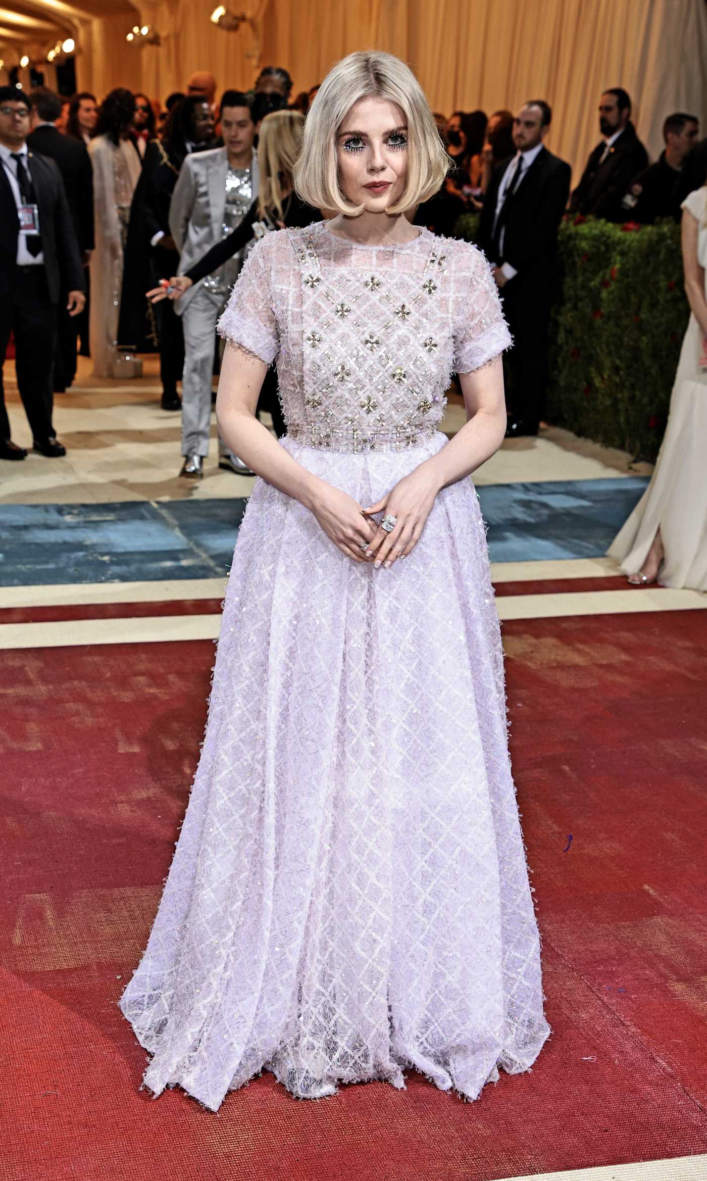 Lucy Boynton Attends 2022 Met Gala In America: An Anthology of Fashion in New York 05/02/2022