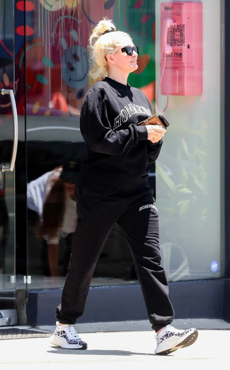 Erika Jayne in a Black Sweatsuit