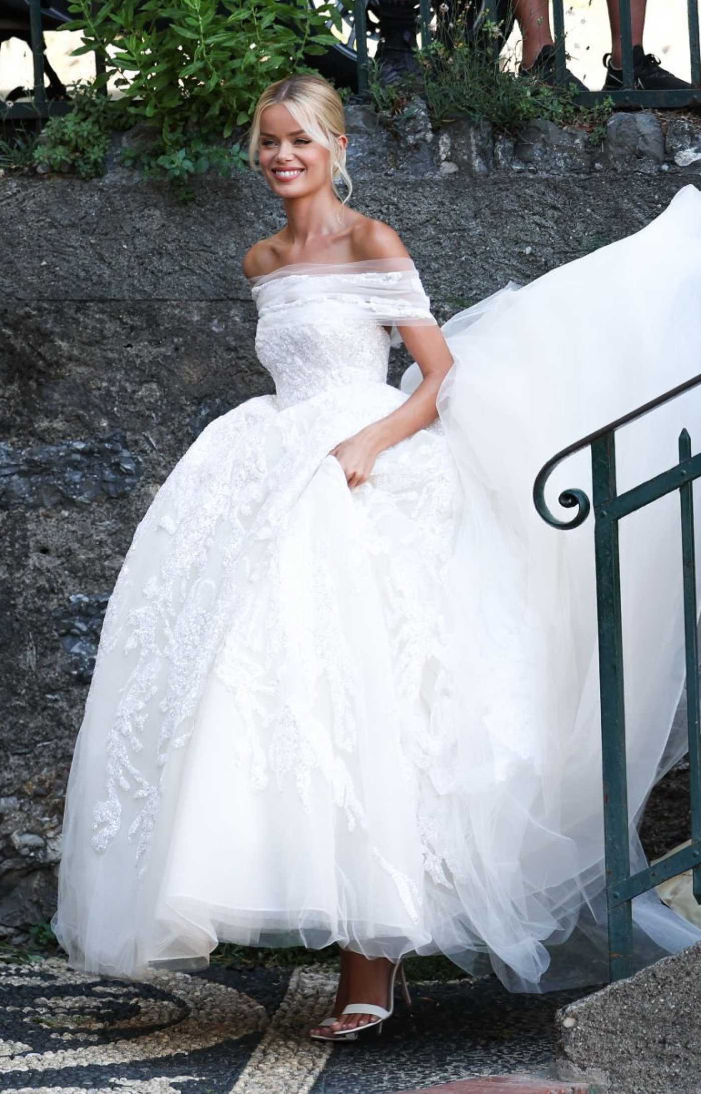 Frida Aasen Was Seen Durinng Her Wedding in Portofino 07/14/2022