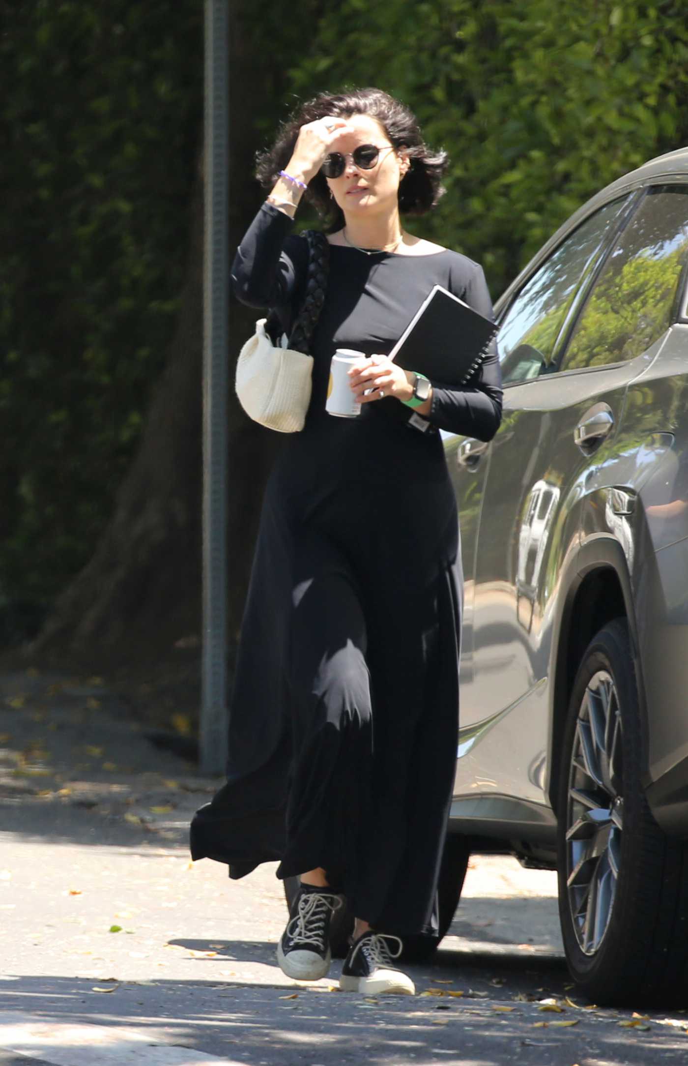 Jaimie Alexander in a Black Dress Was Seen Out in Los Angeles 07/17/2022