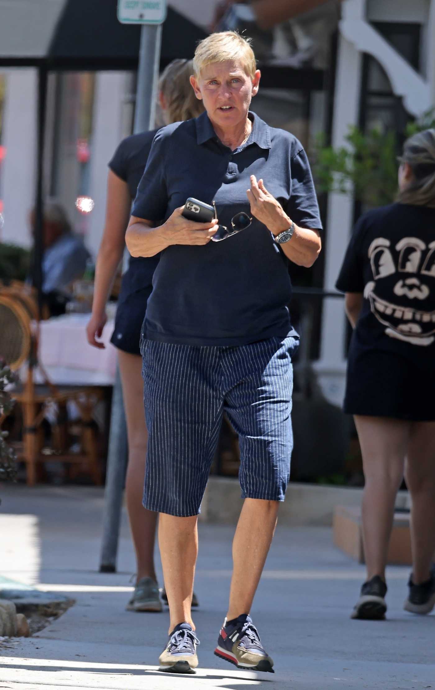 Ellen Degeneres in a Blue Polo Was Seen Out in Montecito 08/10/2022