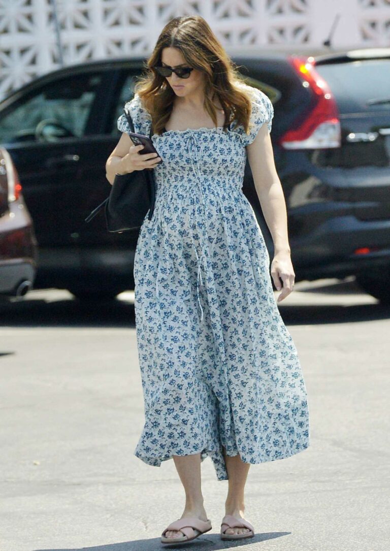 Mandy Moore in a Floral Summer Dress
