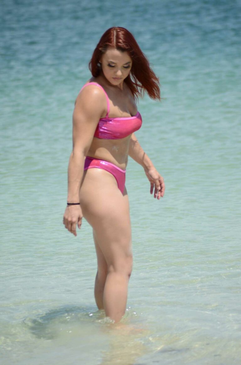 Maria Jade in a Pink Bikini