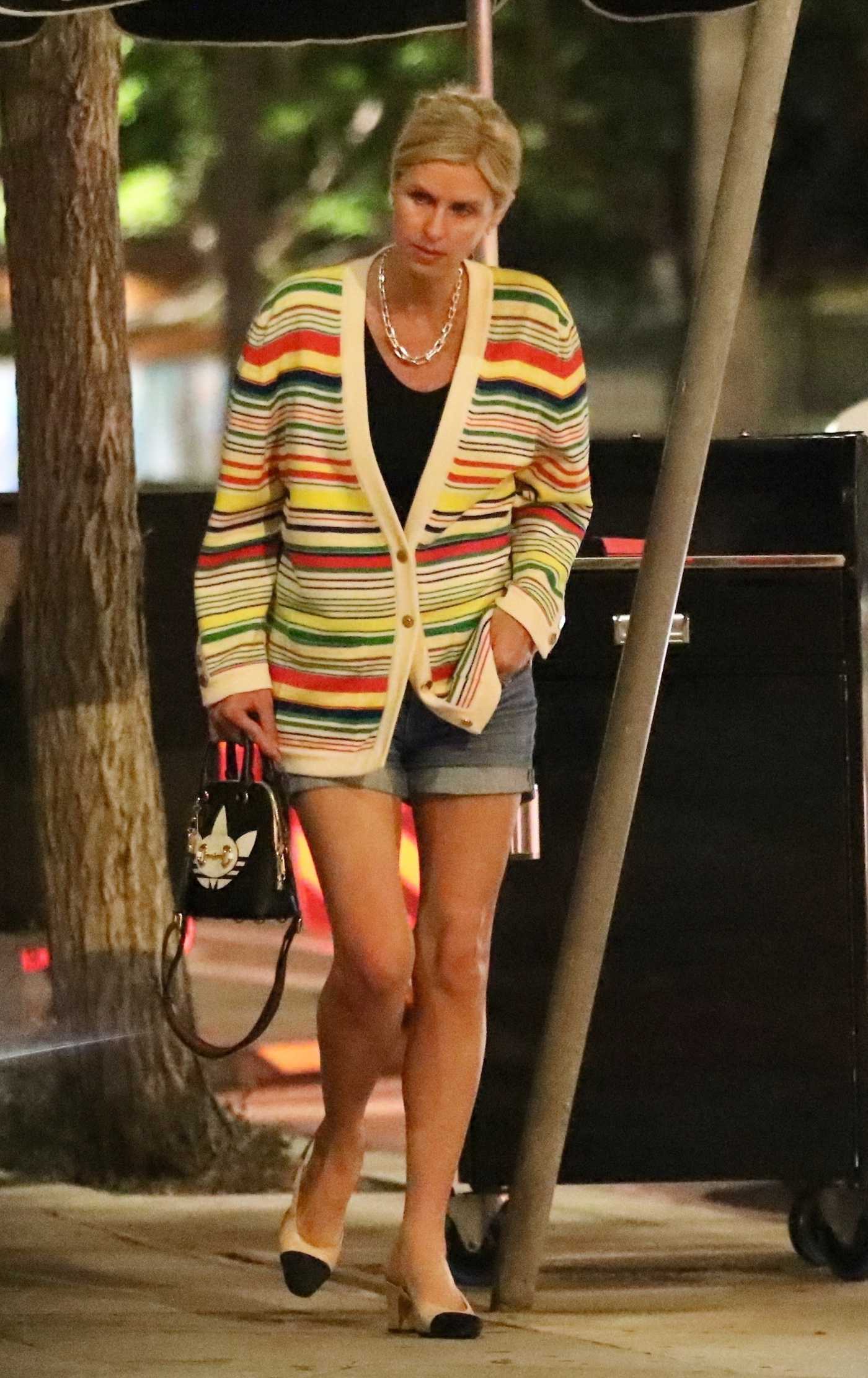 Nicky Hilton in a Striped Cardigan Was Seen Out in Santa Monica 08/01/2022