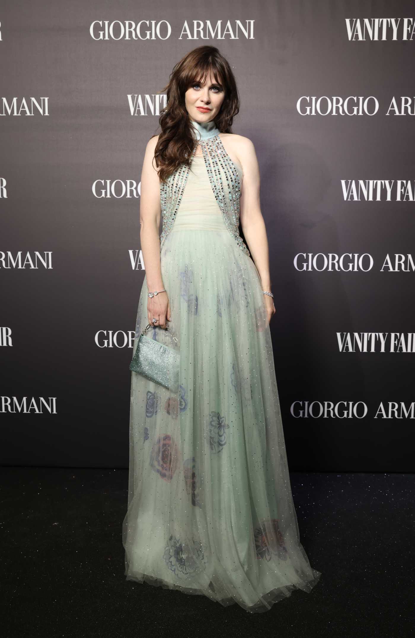 Zooey Deschanel Attends The Ball of Light Hosted by Giorgio Armani and Vanity Fair in Venice 09/03/2022