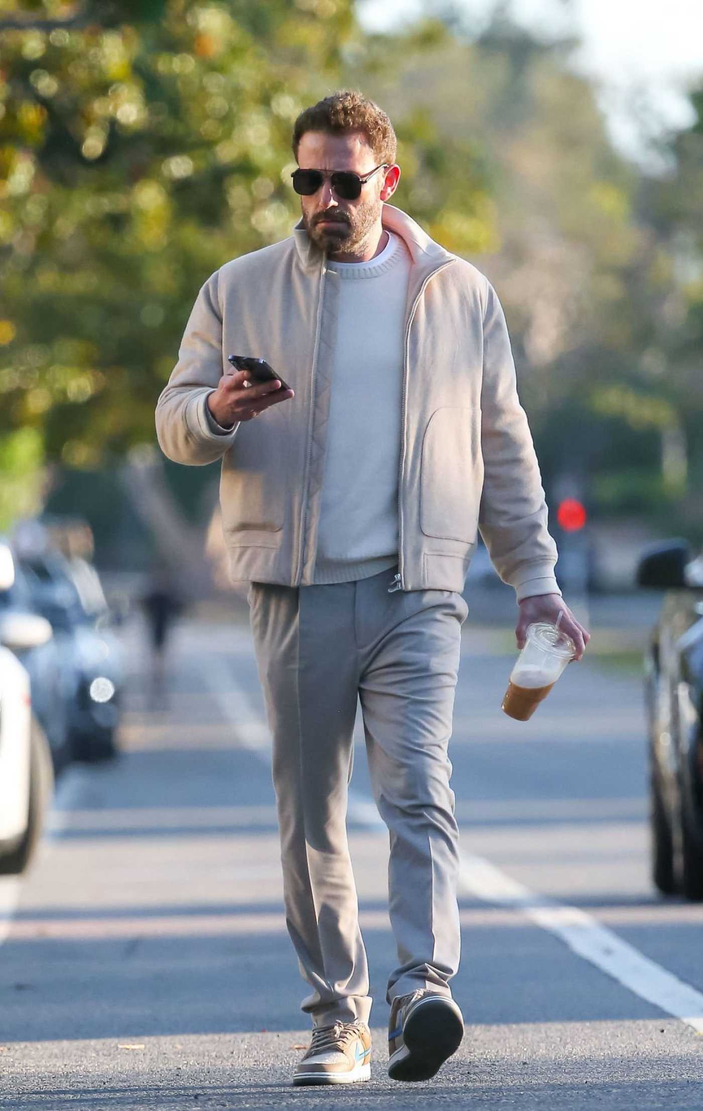 Ben Affleck in a Beige Jacket Was Seen Out in Los Angeles 10/28/2022