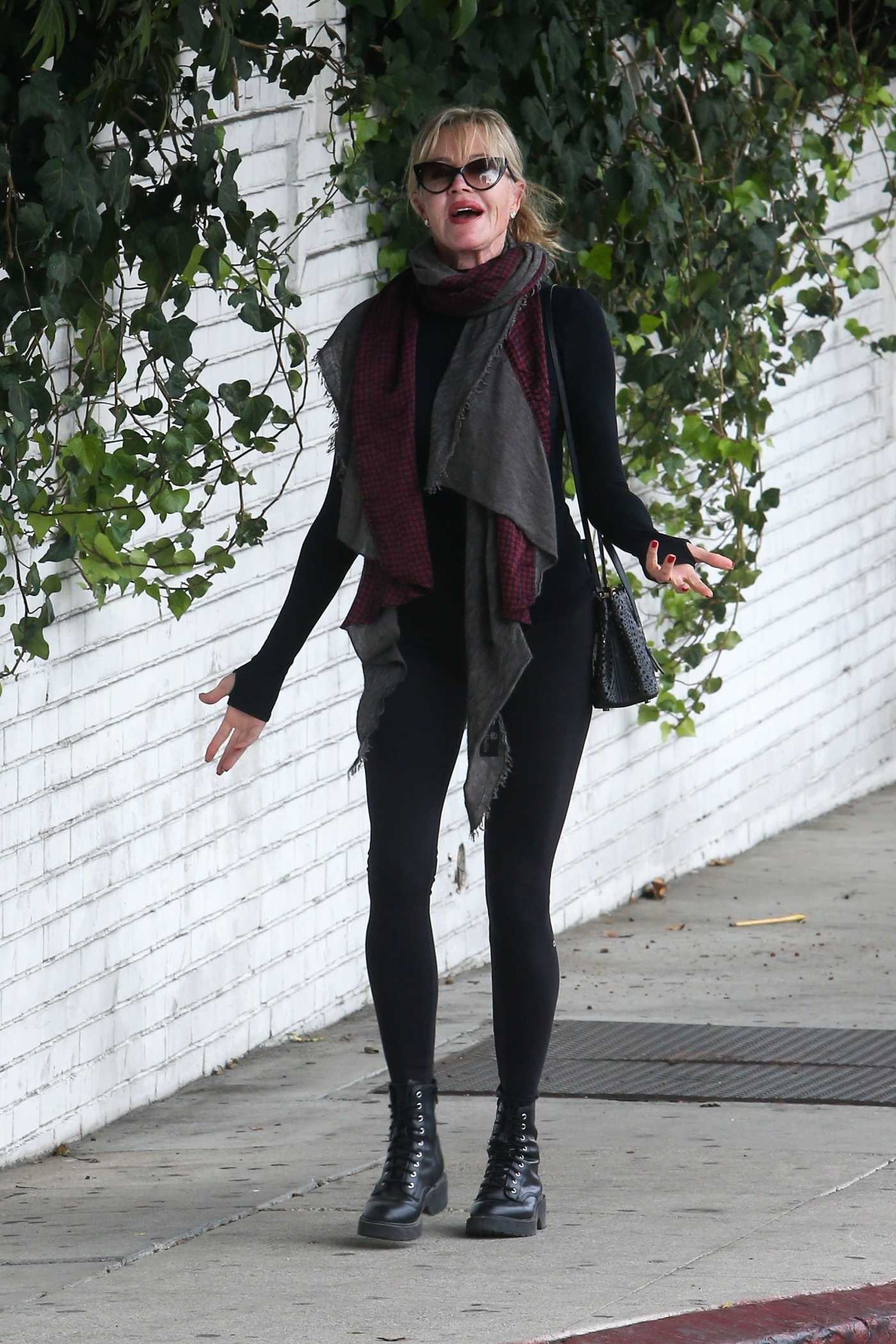 Melanie Griffith in a Black Outfit Was Seen Out in West Hollywood 10/23/2022