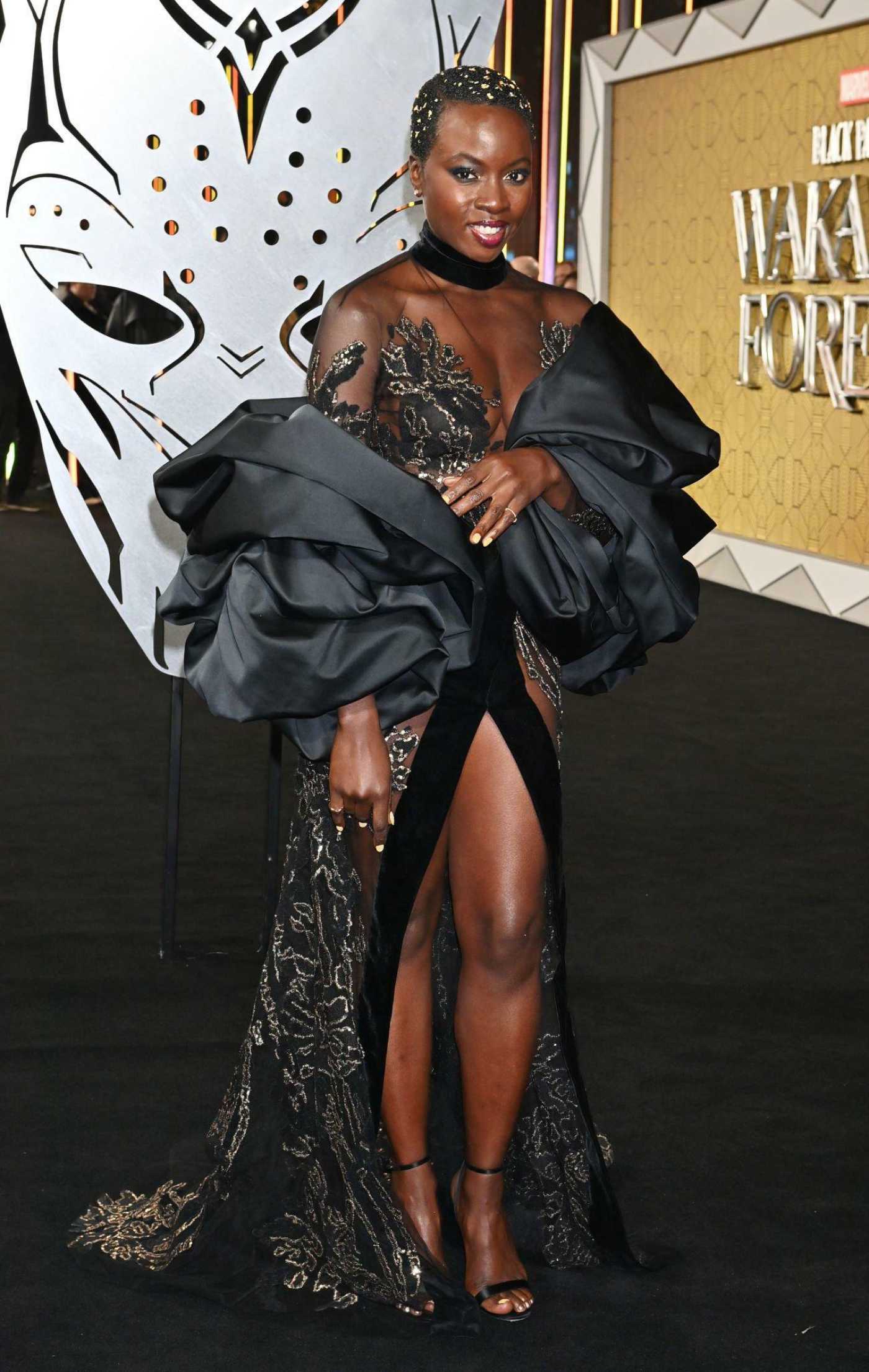 Danai Gurira Attends the Black Panther: Wakanda Forever Premiere at Cineworld Leicester Square in London 11/03/2022