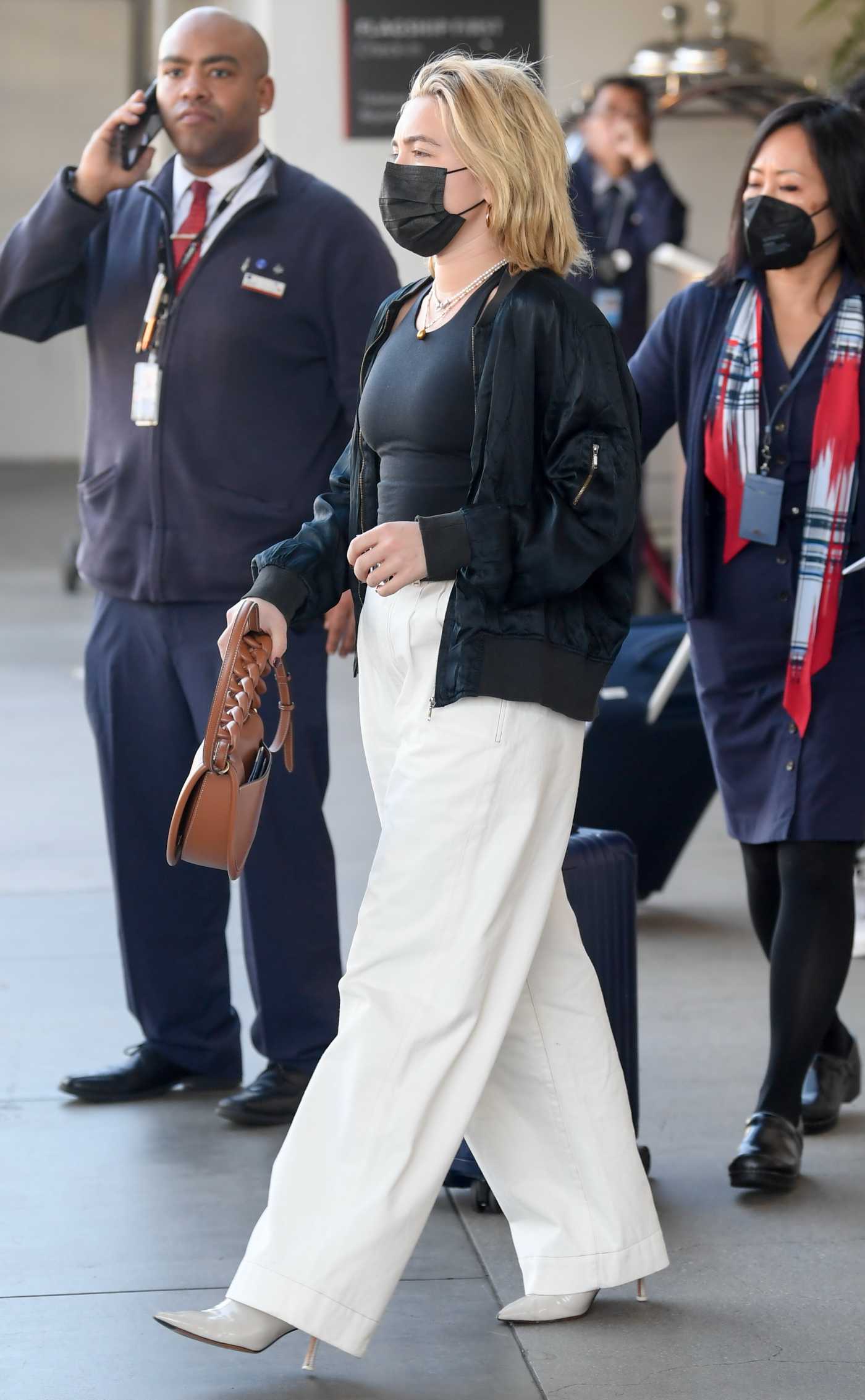 Florence Pugh in a Black Blazer Was Seen Out in Paris 10/01/2022