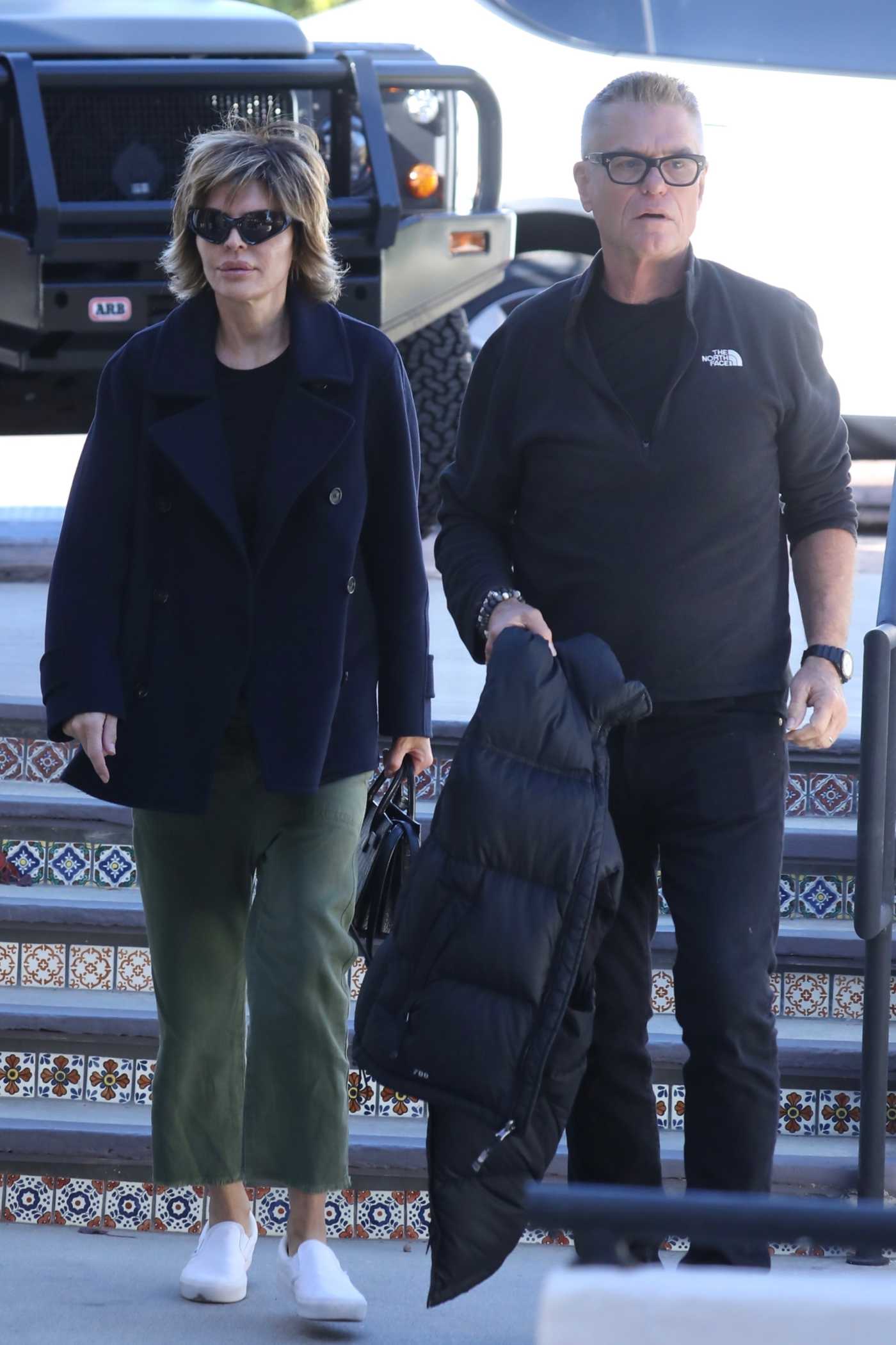 Lisa Rinna in an Olive Pants Was Seen Out with Her Husband Harry Hamlin in Malibu 11/13/2022