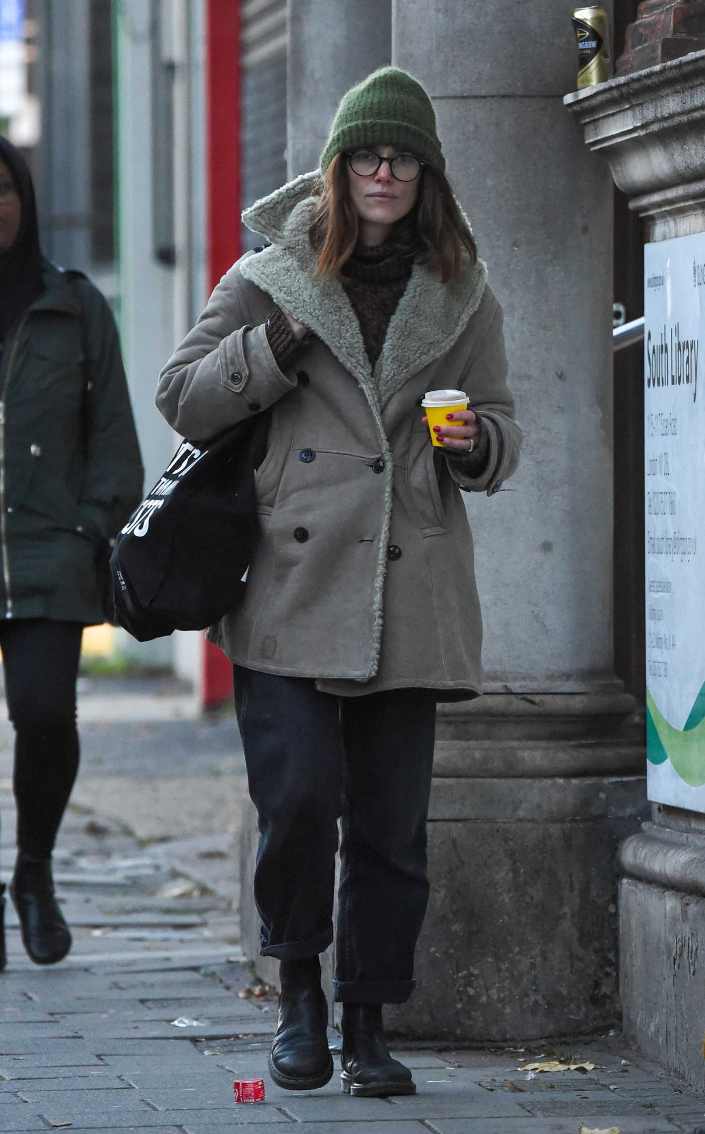 Keira Knightley in a Green Beanie Hat Was Seen Out in North London 12/06/2022