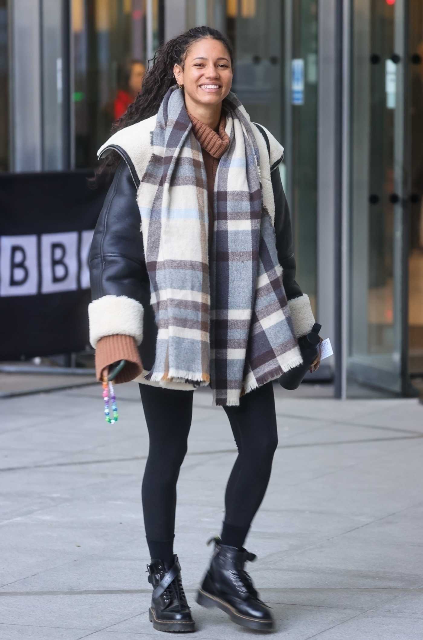 Vick Hope in a Black Boots Was Seen Out in London 12/17/2022